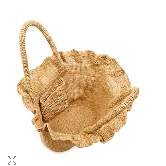 Loeffler Randall Cyrus Raffia Ruffle tote - Picture 3 of 8